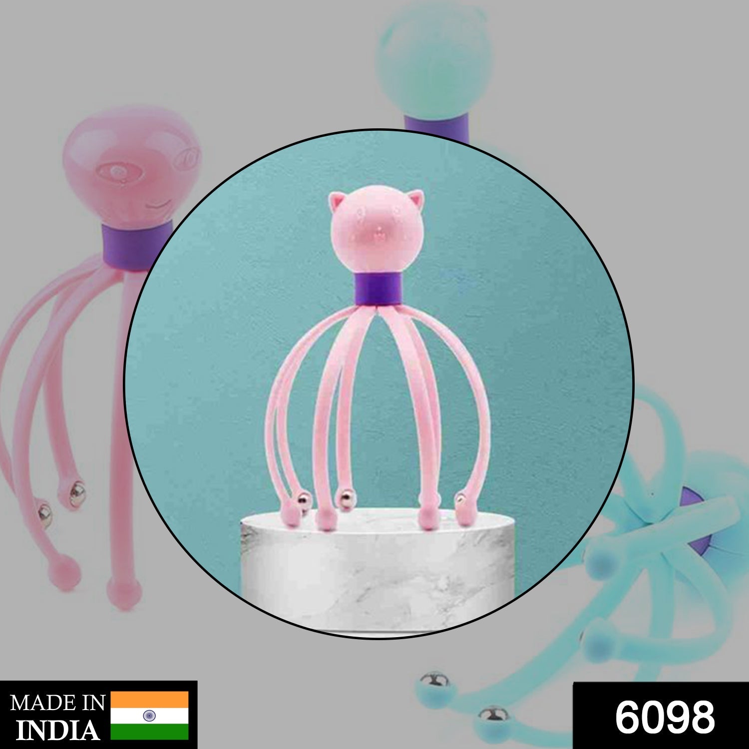 6098 Octopus Stress Relief Therapeutic  Scalp Massager 6098 Octopus Stress Relief Therapeutic  Scalp Massager